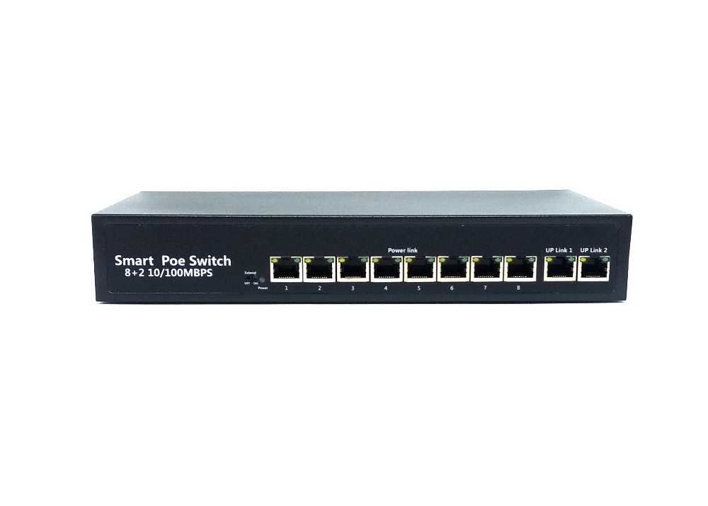8+2 Port POE Switch 8Fe + 2Fe