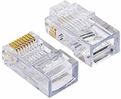 (Pack of 100) RJ 45 Connector Regular